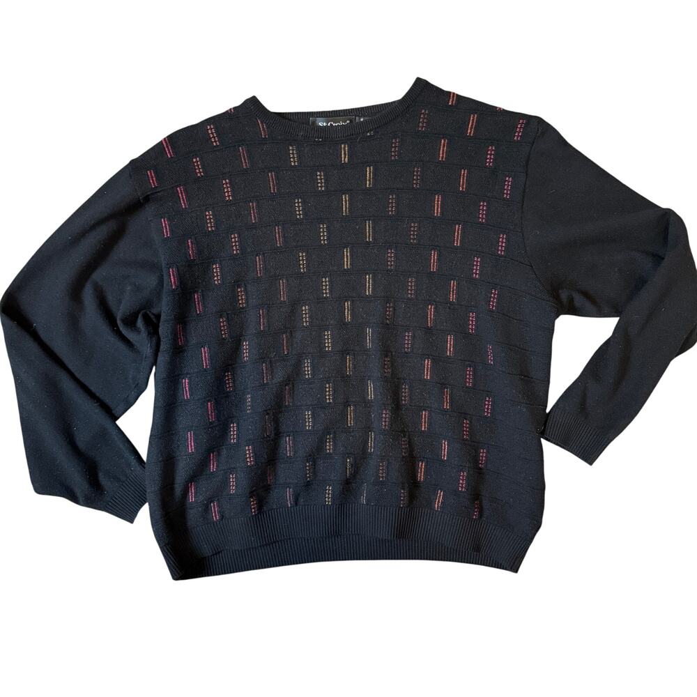 St. Croix Wool Blend Crewneck Sweater Medium